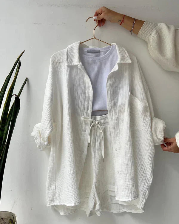 Laleh | Pleated Two-Piece Outfit for Women