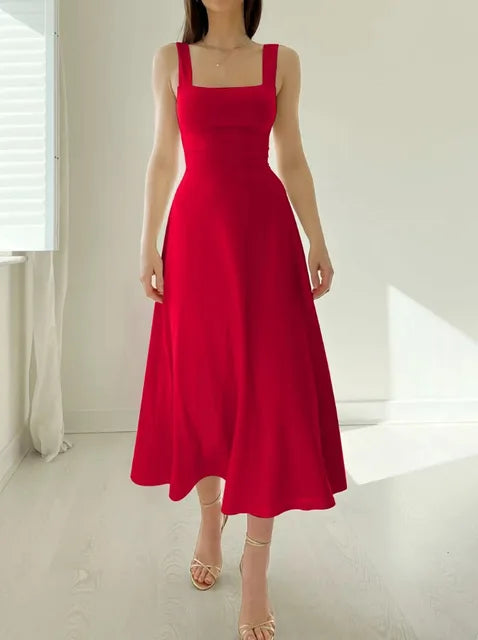 Thessa | Women’s A-Line Dress with Tailored Waist