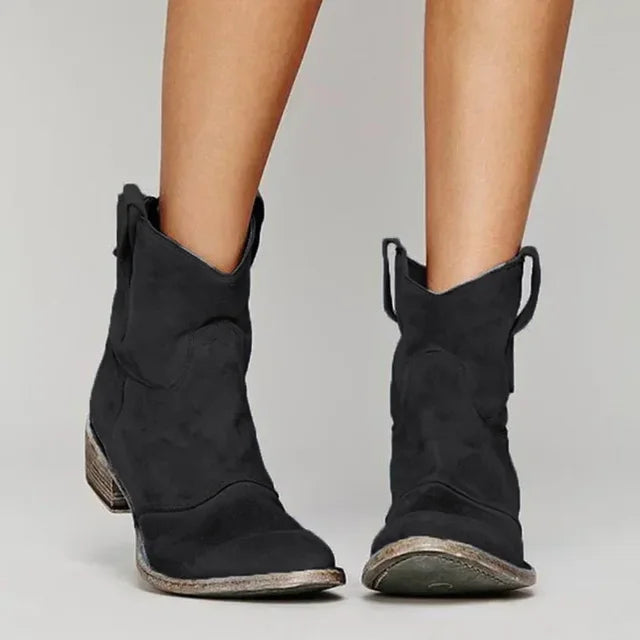 Brisa | Women’s Embroidered Cowboy Ankle Boots