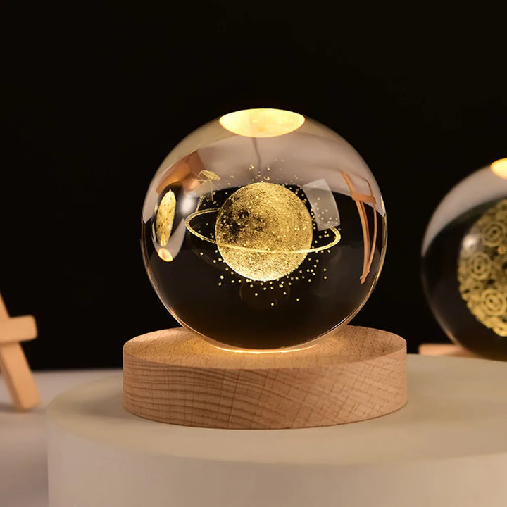 Dreamy Galaxy Orb Lamp | 3D-Printed LED Night Light