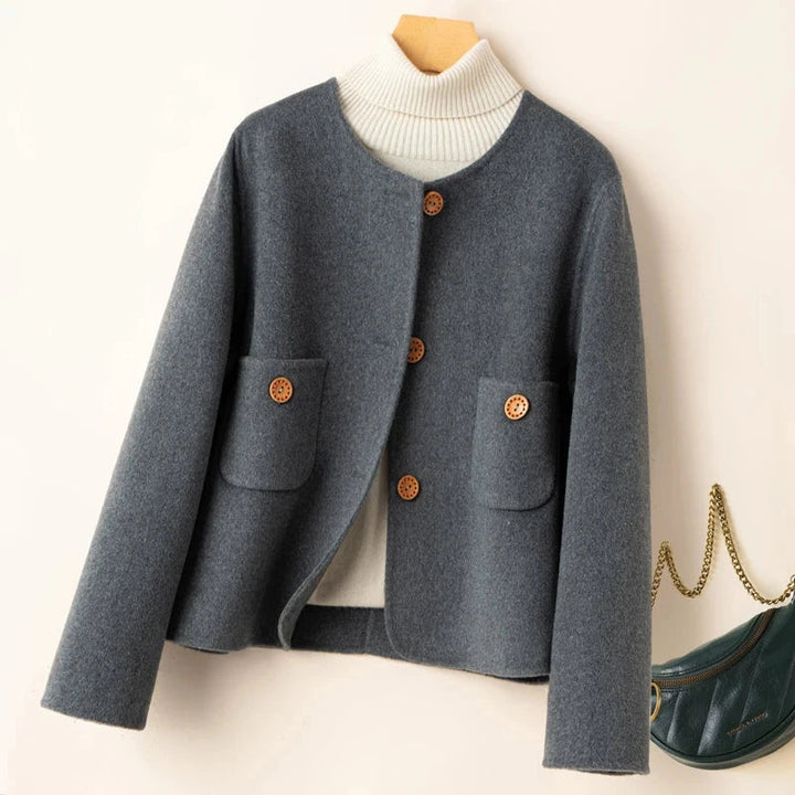 Women’s Cropped Wool-Blend Jacket | Warm & Stylish