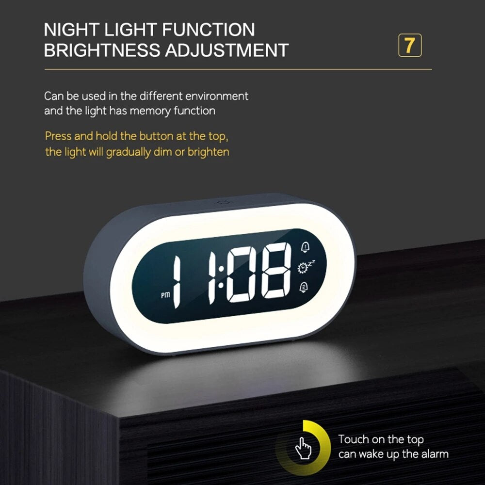 Zaza | Digital Alarm Clock with Night Light