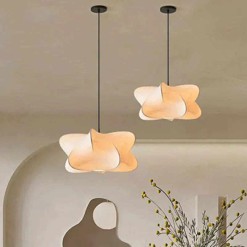 Meltor | Handmade Silk Hanging Light with Timeless Imperfection