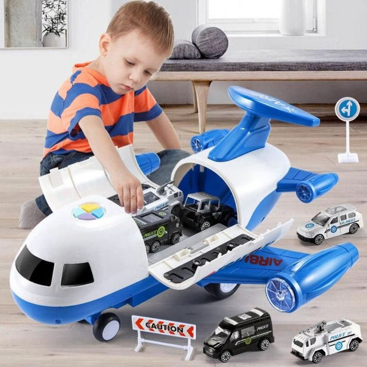 Educational Airport Toy with Plane, Cars & Accessories