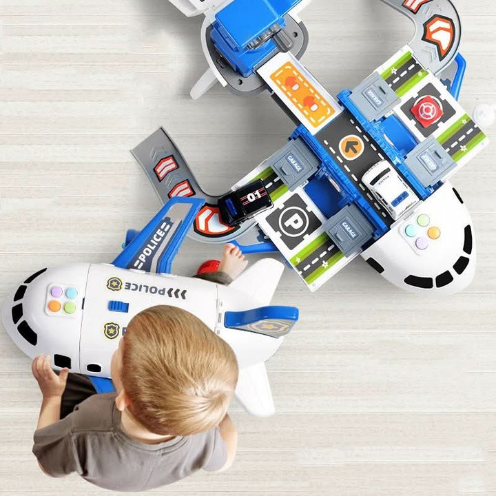 Educational Airport Toy with Plane, Cars & Accessories