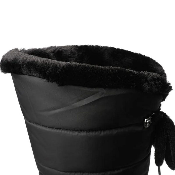 Women's Knee-High Winter Boots with Faux Fur Lining