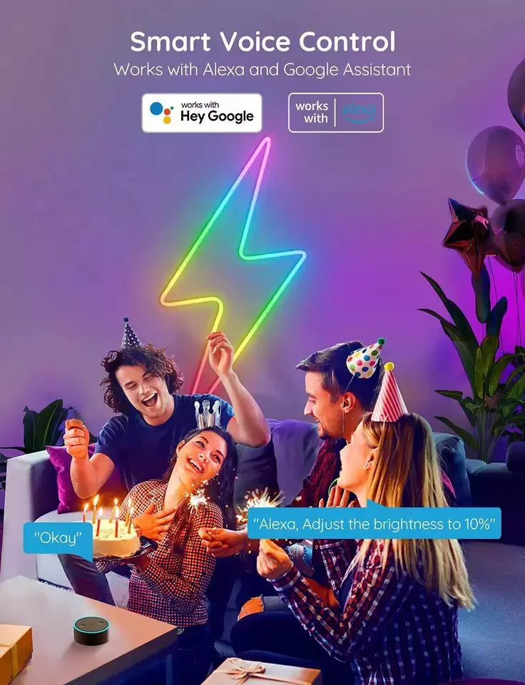 App-Controlled RGB Lighting for Home & Mood Ambiance