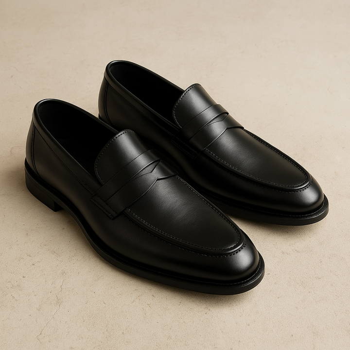 Men’s Leather Penny Loafers | Classic Full-Grain Style