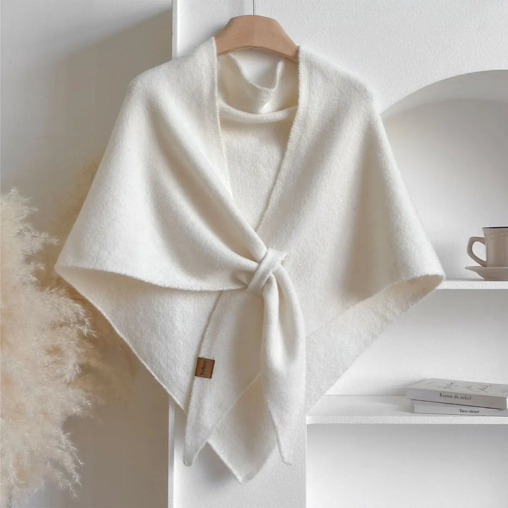Triangle Wool-Blend Scarf | Fashionable Winter Knit Wrap