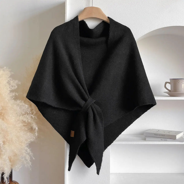 Triangle Wool-Blend Scarf | Fashionable Winter Knit Wrap