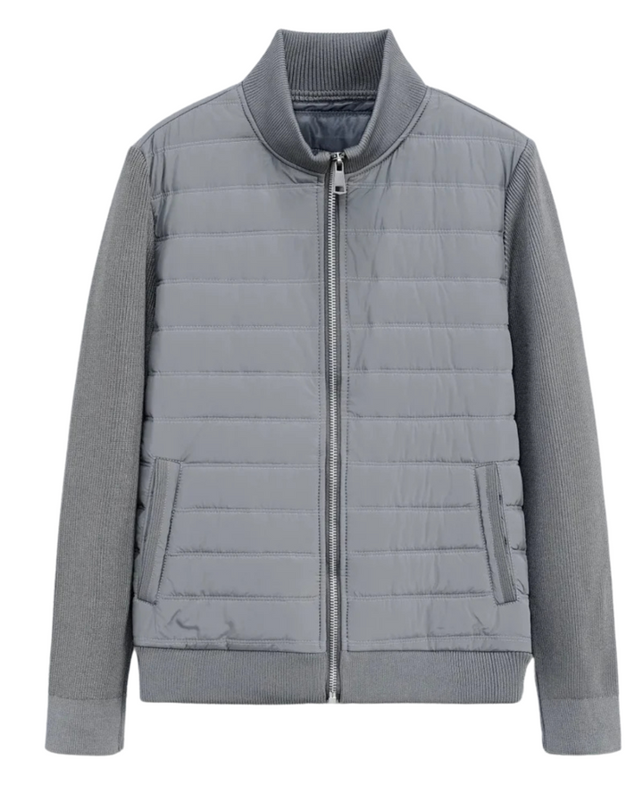Men’s Lightweight Grey Knitted Cardigan