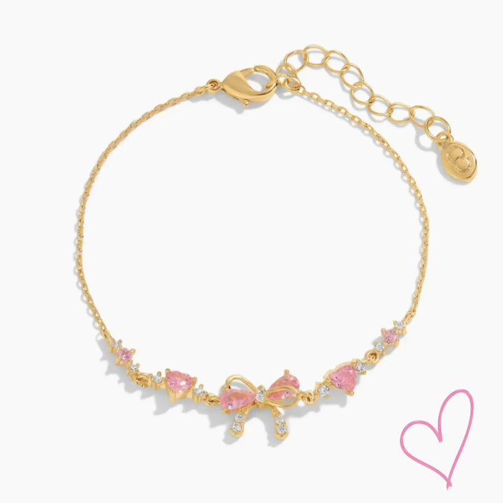 Bow Bracelet | Adjustable Bow Charm Bangle for Women