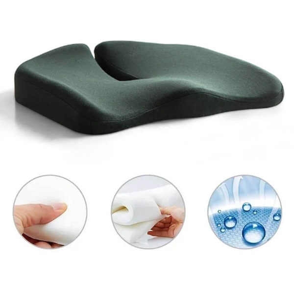Pressure-Relief Seat Cushion | Ergonomic Memory Foam