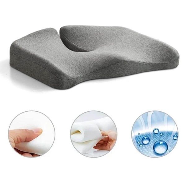 Pressure-Relief Seat Cushion | Ergonomic Memory Foam