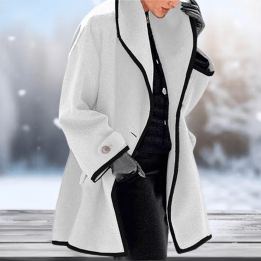 Women’s Retro Wool-Look Coat | Soft & Warm