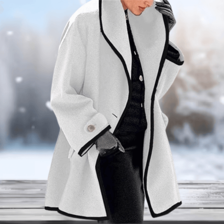 Women’s Retro Wool-Look Coat | Soft & Warm