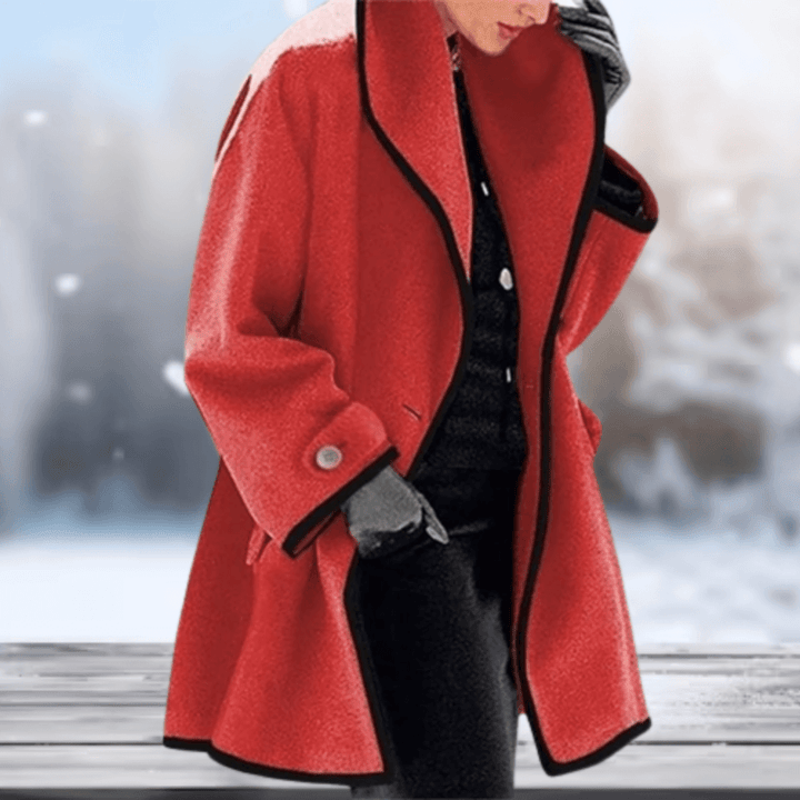 Women’s Retro Wool-Look Coat | Soft & Warm