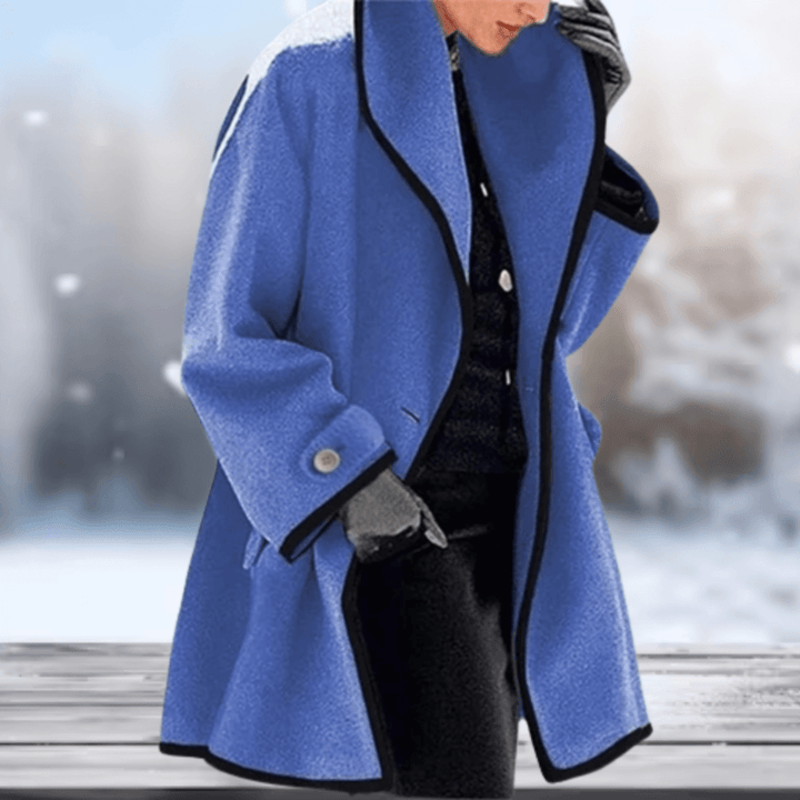 Women’s Retro Wool-Look Coat | Soft & Warm