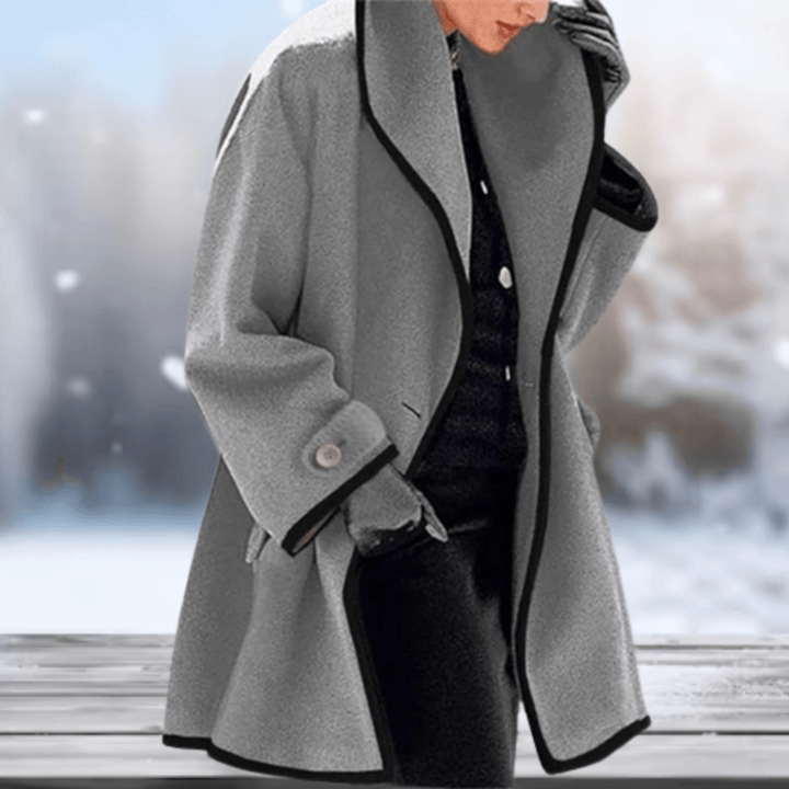 Women’s Retro Wool-Look Coat | Soft & Warm
