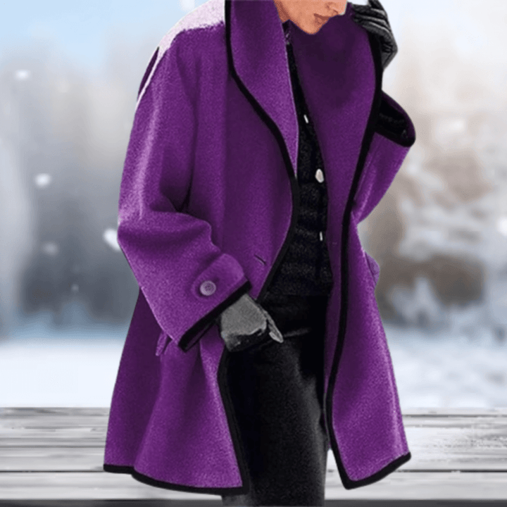 Women’s Retro Wool-Look Coat | Soft & Warm