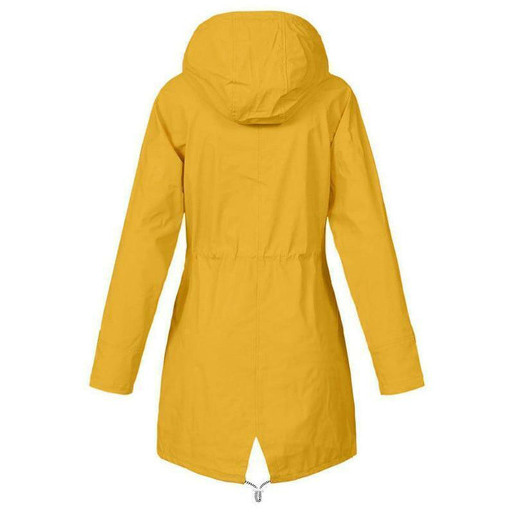 Women’s Long Waterproof Raincoat with Hood