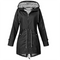 Women’s Long Waterproof Raincoat with Hood