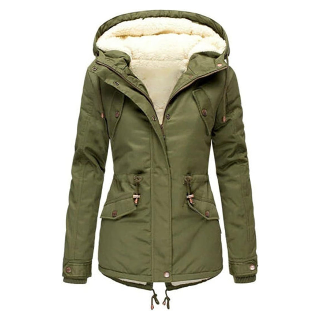 Women’s Padded Parka Jacket with Hood