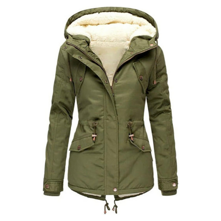 Women’s Padded Parka Jacket with Hood