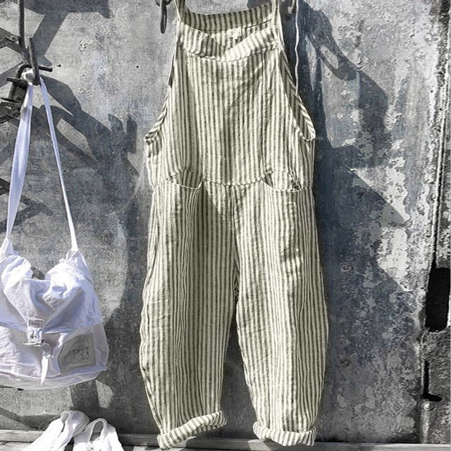 Kaelani | Striped Baggy Jumpsuit for Women