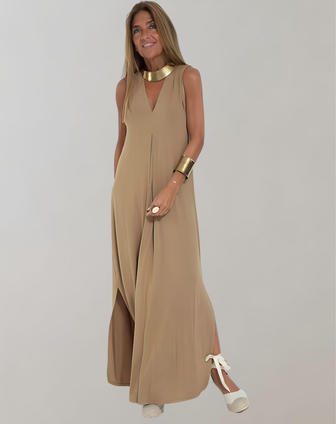 Kiora | Women's V-Neck Slimming Dress