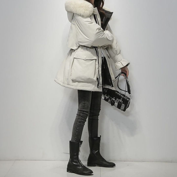 Women's Winter Parka | Elegant Fur Collar