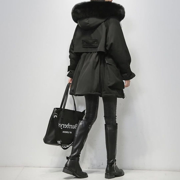 Women's Winter Parka | Elegant Fur Collar