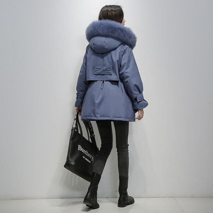 Women's Winter Parka | Elegant Fur Collar