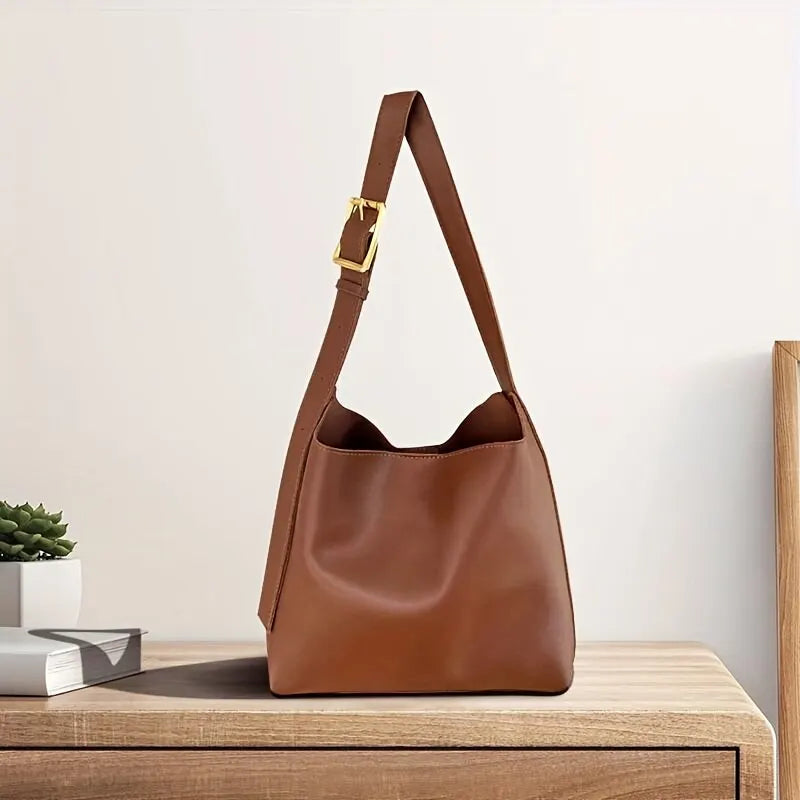 Elegant PU Leather Shoulder Bag for Women