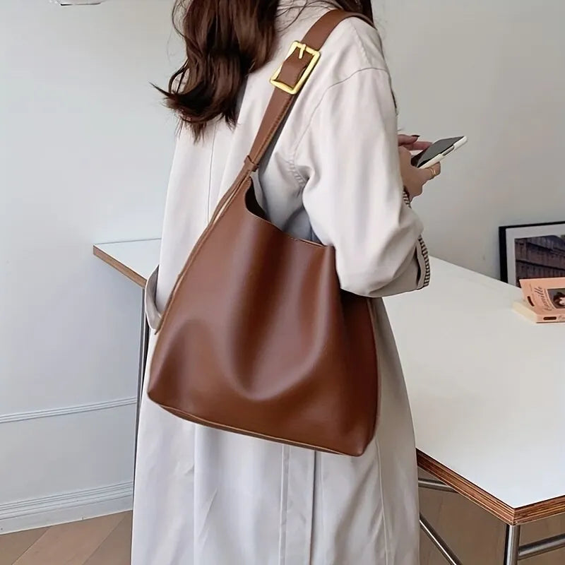 Elegant PU Leather Shoulder Bag for Women