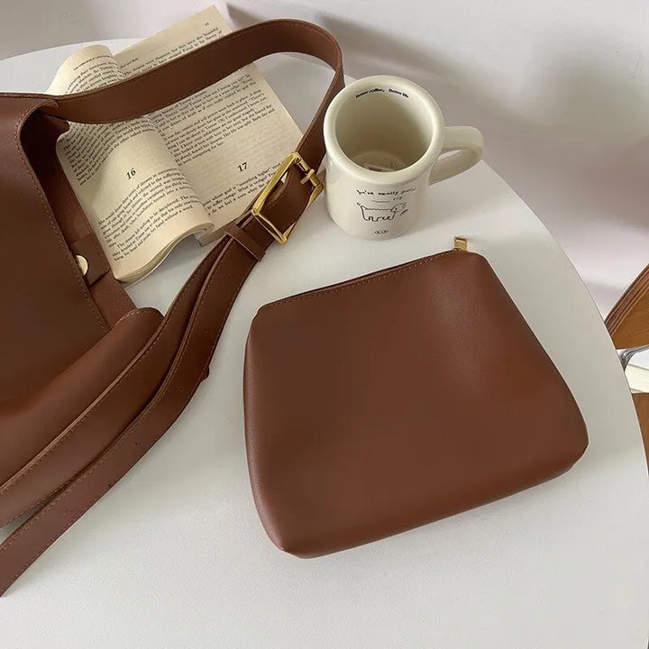 Elegant PU Leather Shoulder Bag for Women