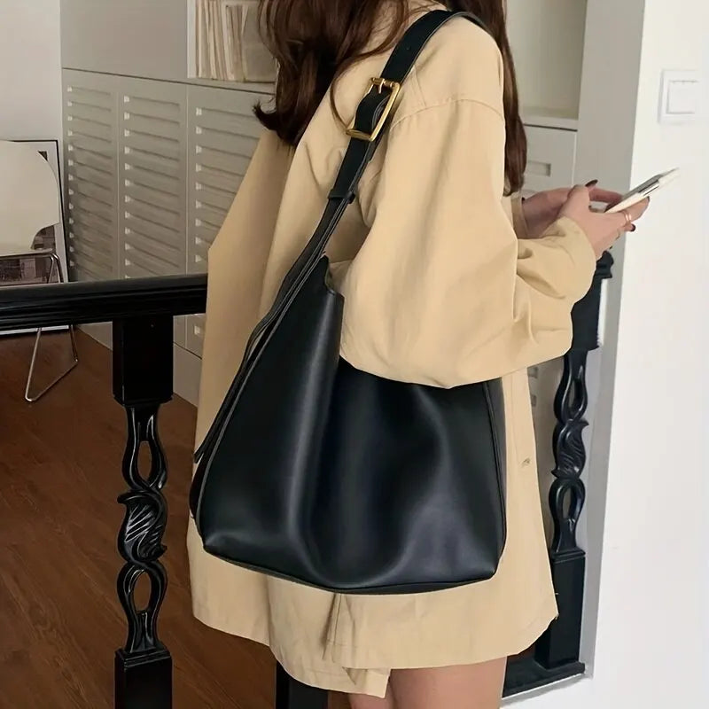 Elegant PU Leather Shoulder Bag for Women