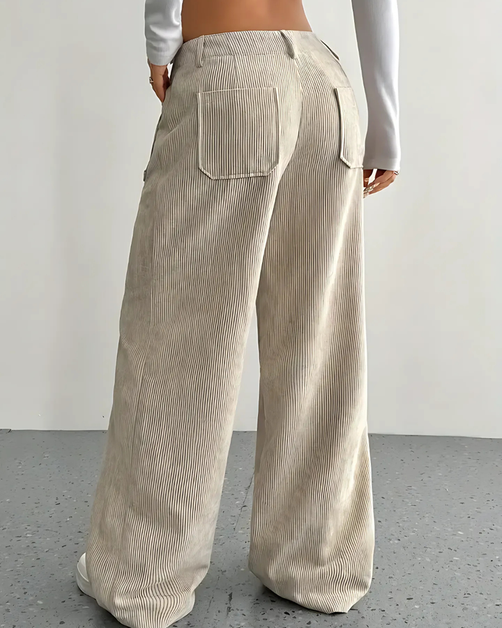 Penira | Women’s Wide-Leg Corduroy Trousers
