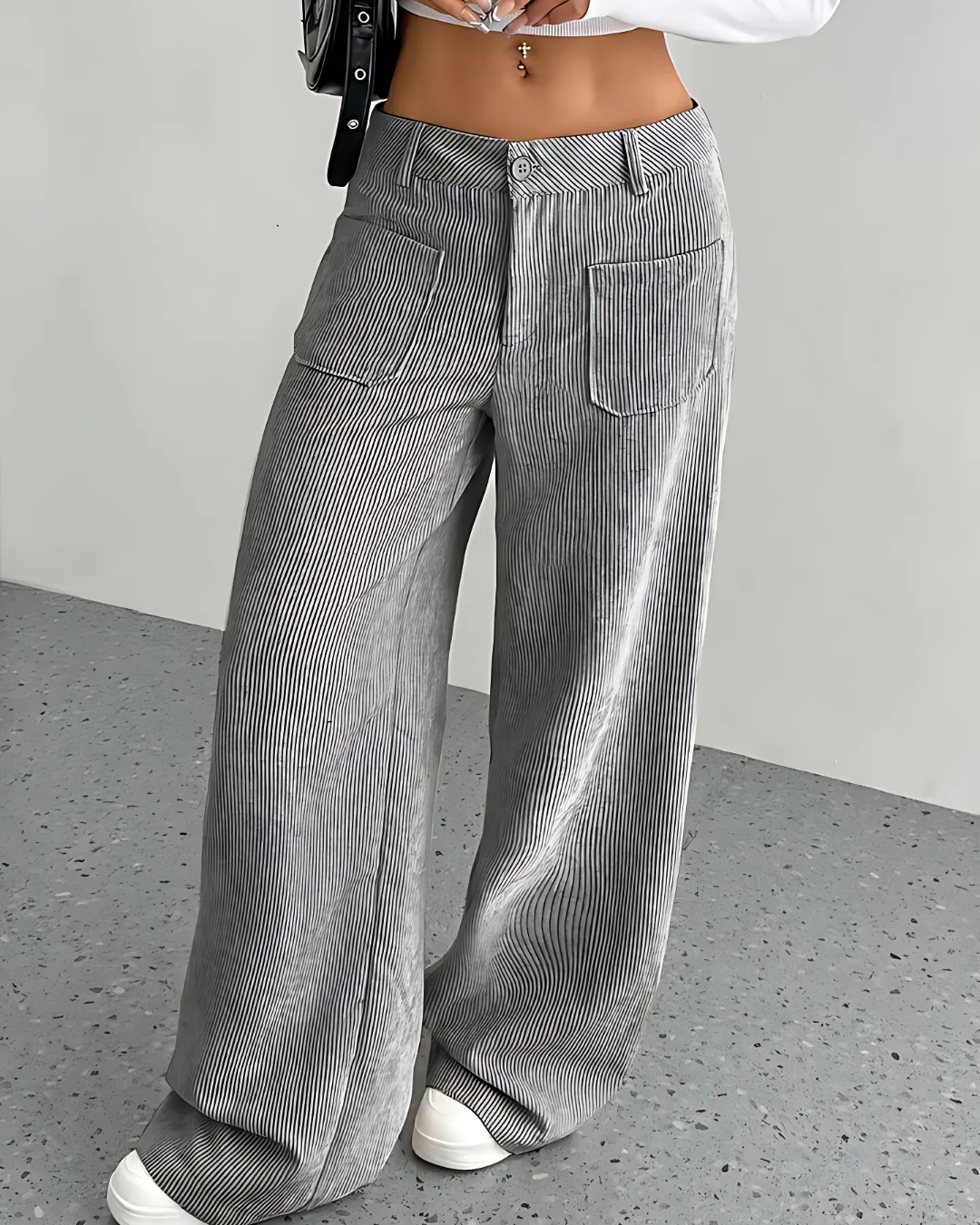 Penira | Women’s Wide-Leg Corduroy Trousers