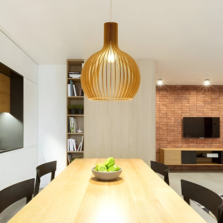 Nordic Wood Vintage Pendant Light