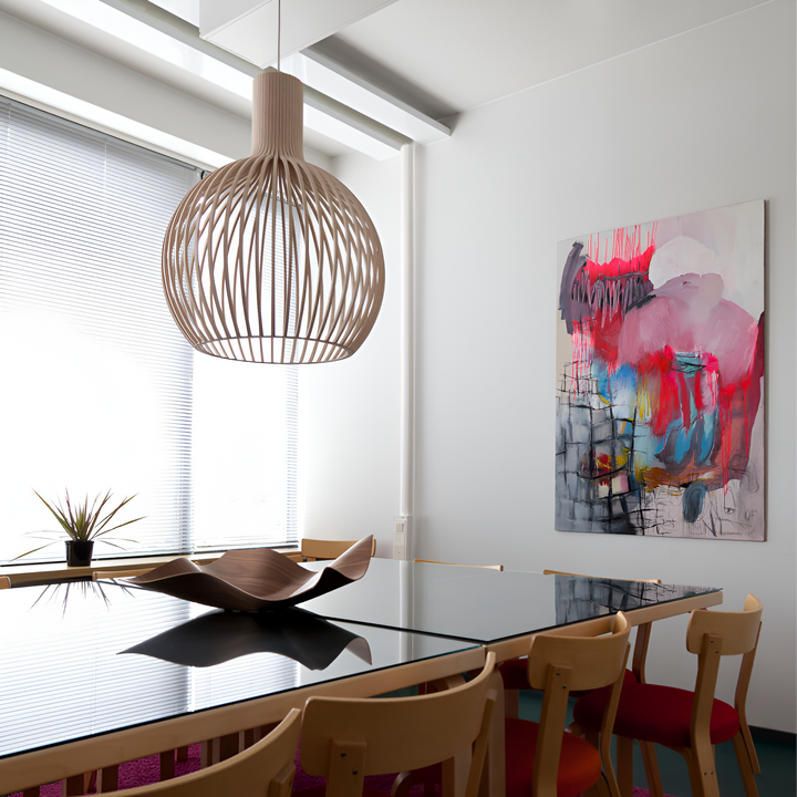 Nordic Wood Vintage Pendant Light