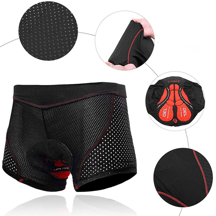 Men's Breathable Cycling Shorts | 5D Gel Padded Underwear