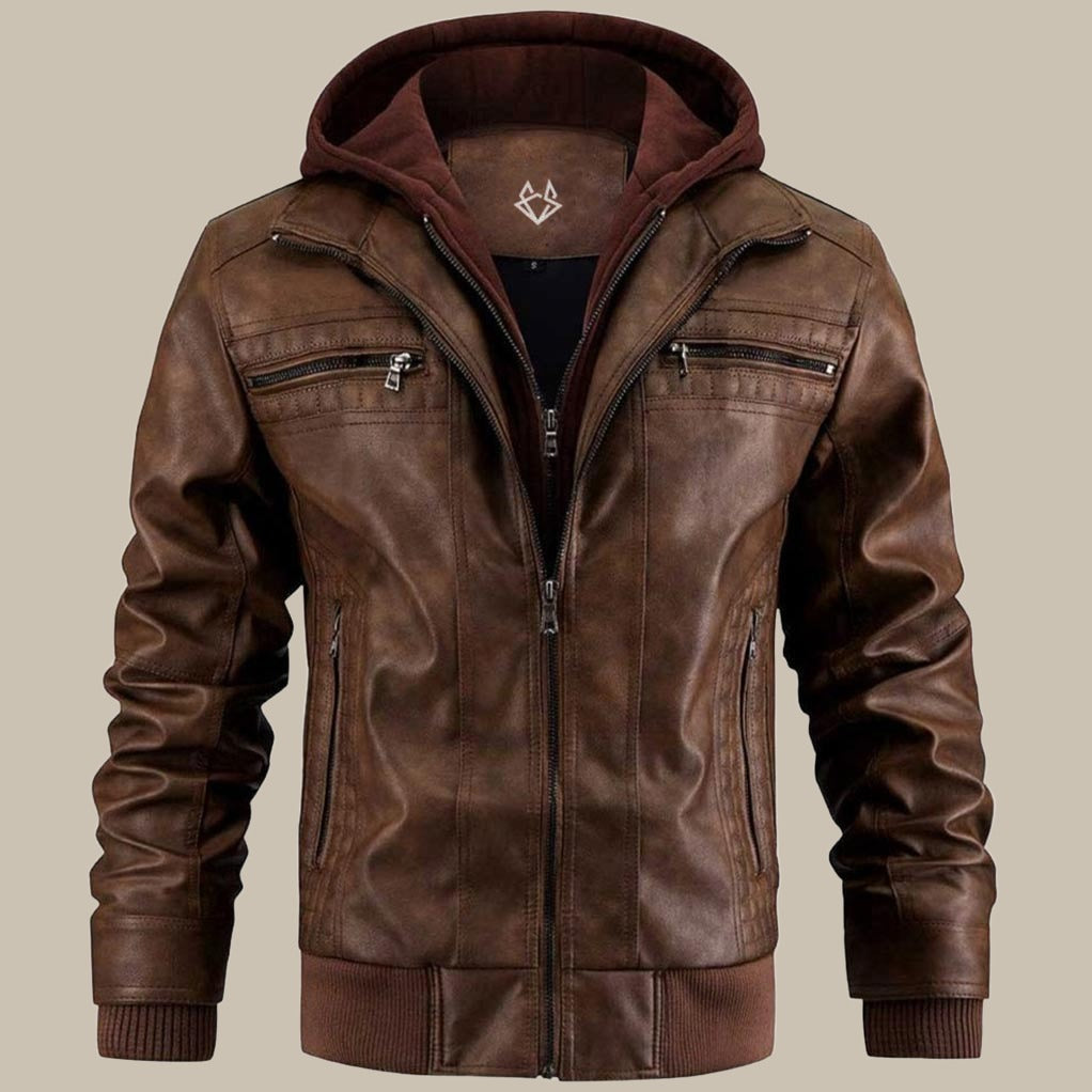 Men’s Premium Leather Style Jacket | Sleek Outerwear