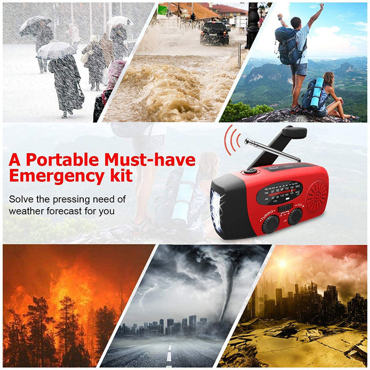 Multi-Function Emergency Radio Solar & Hand-Crank