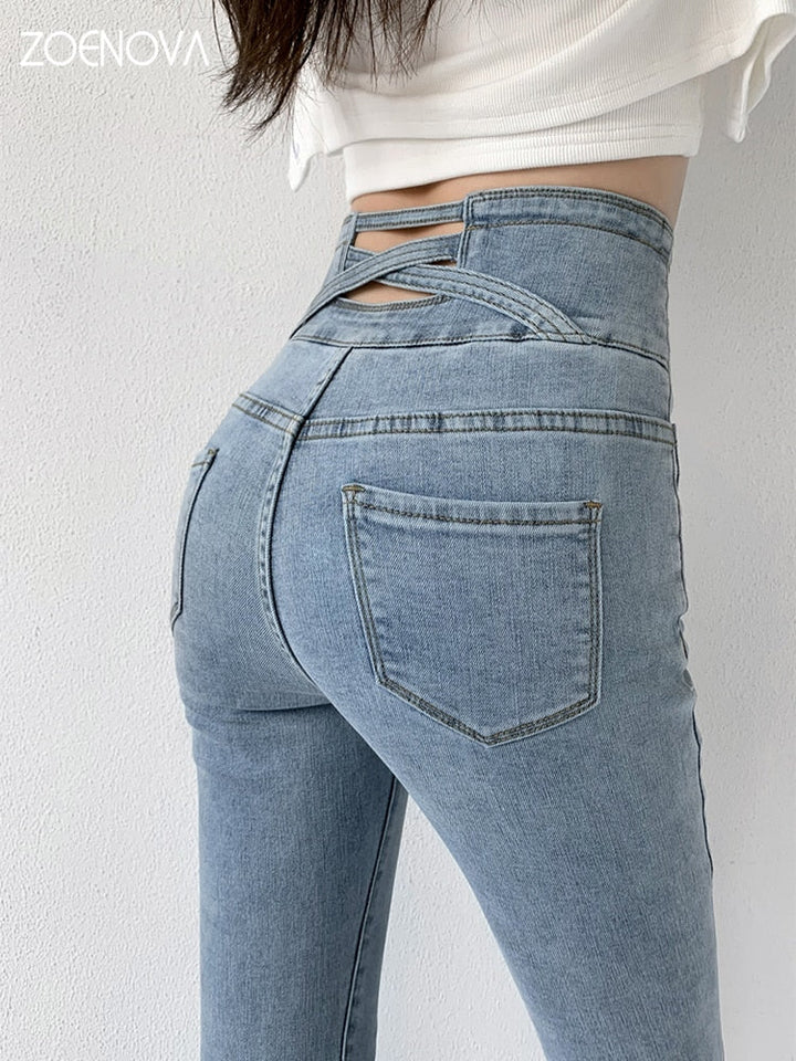 High Waist Skinny Jeans for Women | Stretch & Comfort