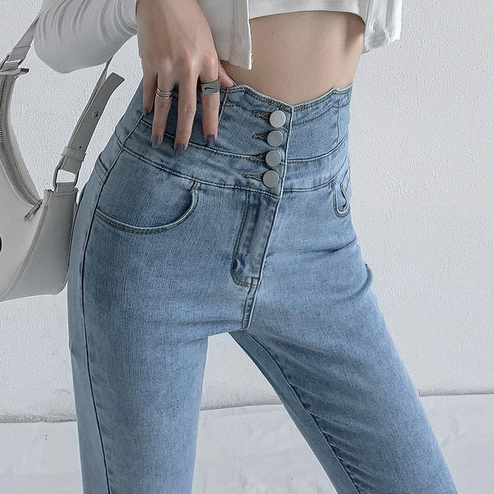 High Waist Skinny Jeans for Women | Stretch & Comfort