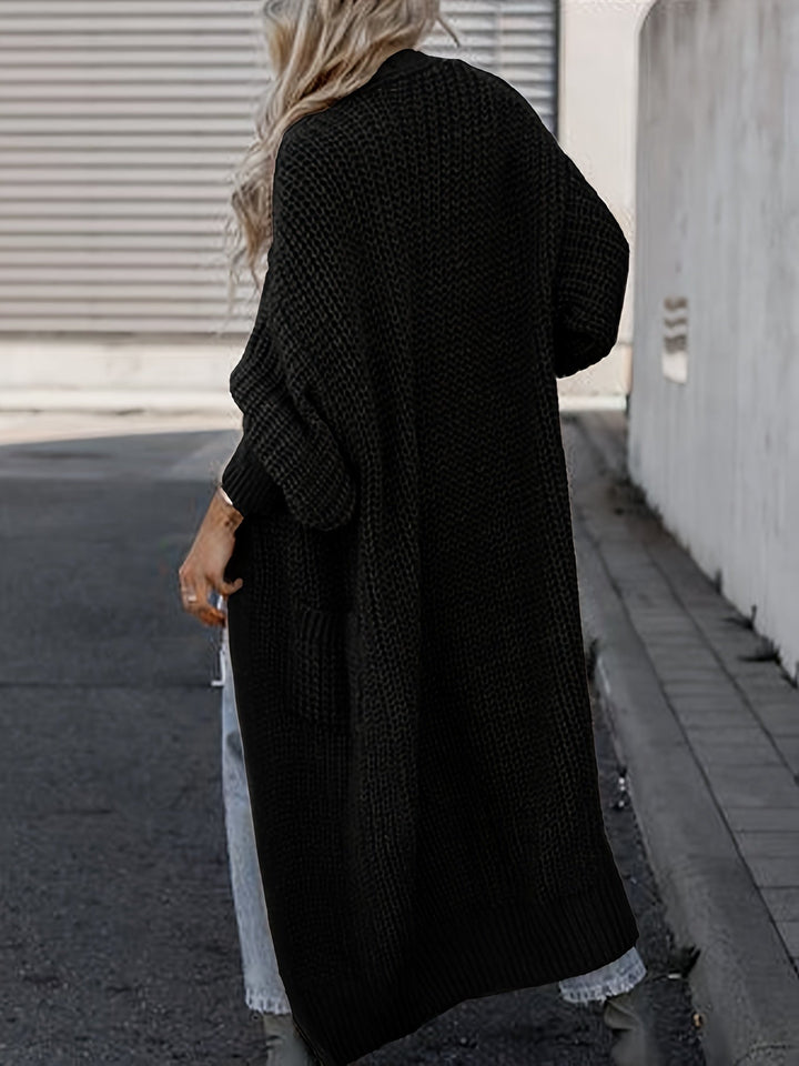 Women’s Wool-Like Cardigan Sweater | Long & Warm