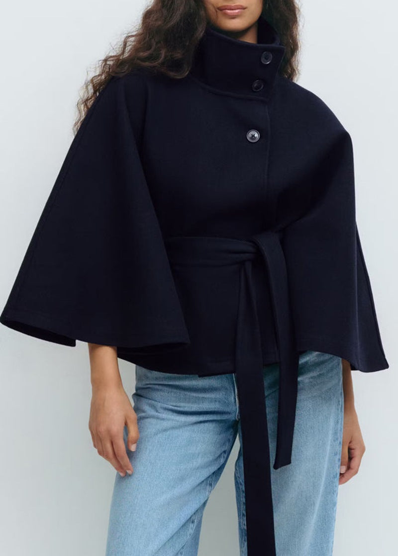 Women’s Stylish Belted Cape Coat | Chic Outerwear