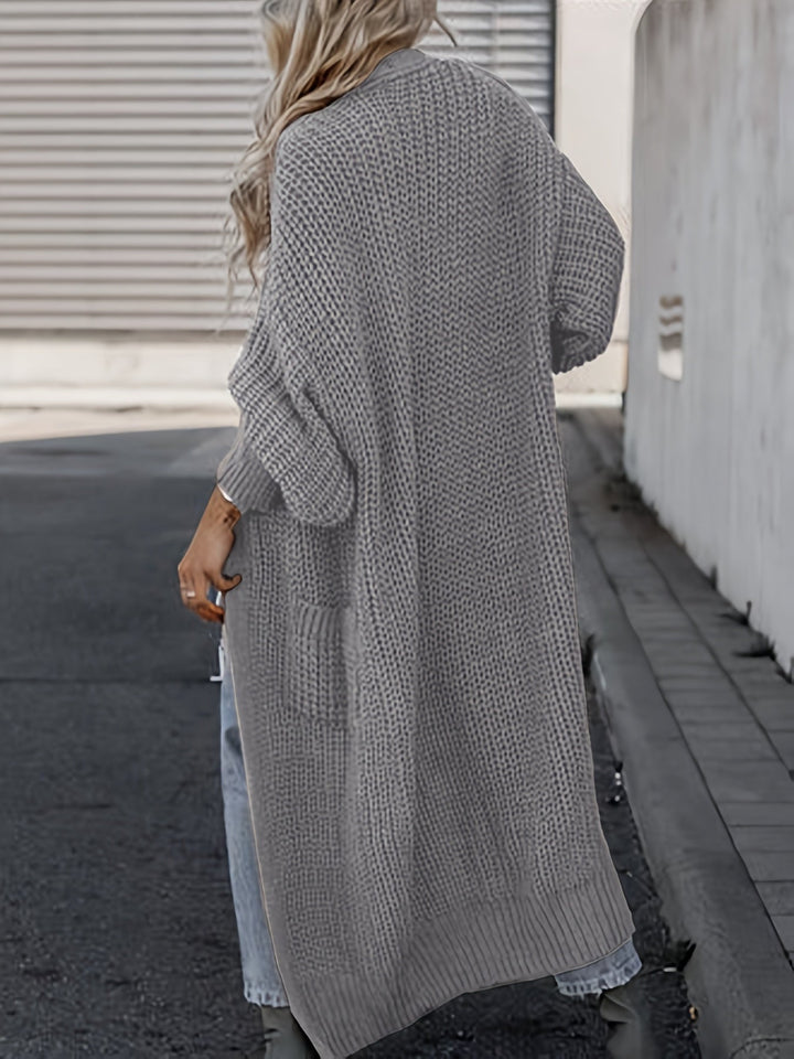 Women’s Wool-Like Cardigan Sweater | Long & Warm