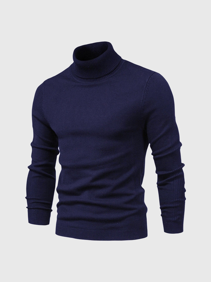 Men’s Soft Cotton Turtleneck Sweater